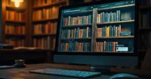 book shelf full of dust