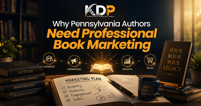 Why Pennsylvania authors need professional book marketing showing author marketing Pennsylvania strategies and book visibility tips